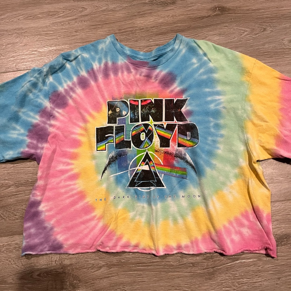 Pink floyd tie dye shirt